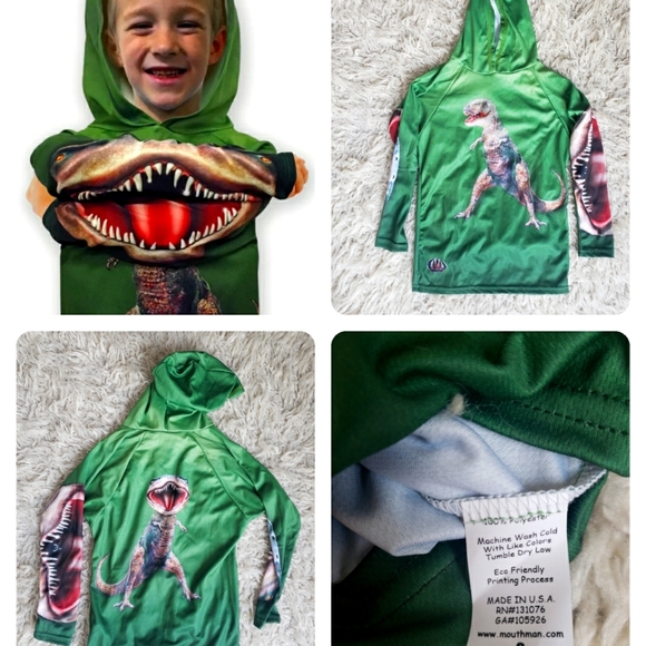 Mouthman T-Rex Shirt Size 8 - Picture 1 of 4